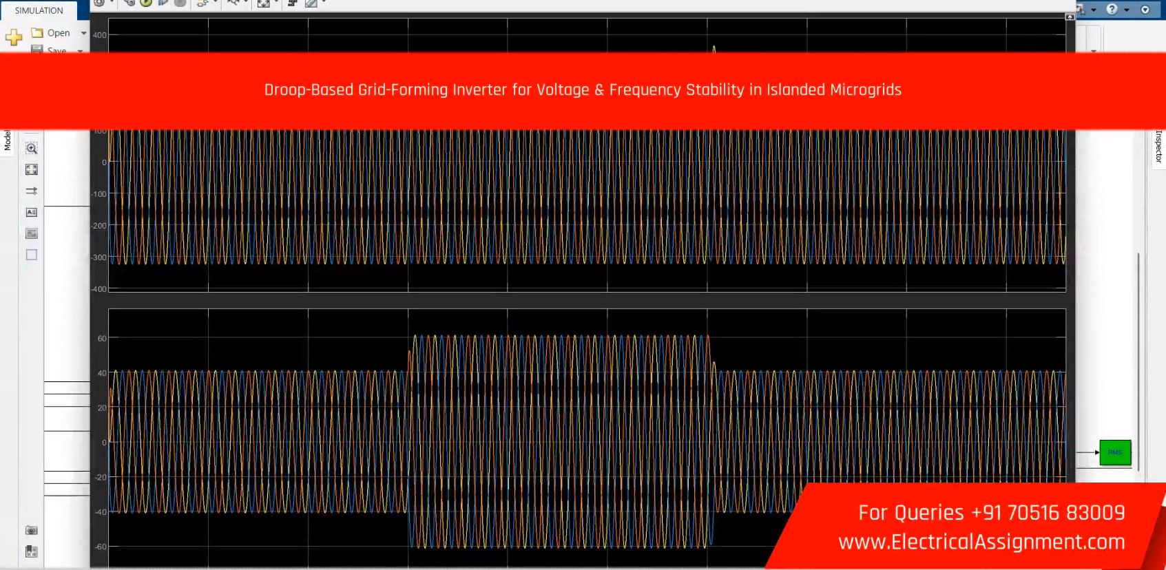 Grid-Forming Inverter Control for Stable Islanded Microgrid Operation - MATLAB Simulink screenshot 8